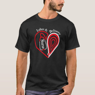Geburts- und Entbindungspflegekraft Stethoskop Her T-Shirt