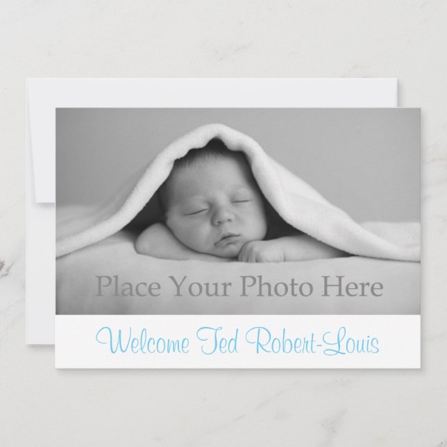 Geburtsankündigung Baby Boy Ankündigung (Vorderseite)