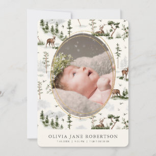 Geburtsankündigung des Hirschwaldes Einladung