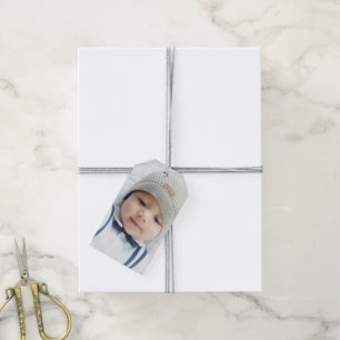 Geburtsankündigung mit dem Custom Newborn Baby Fo Geschenkanhänger
