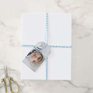 Geburtsankündigung mit dem Custom Newborn Baby Fo Geschenkanhänger