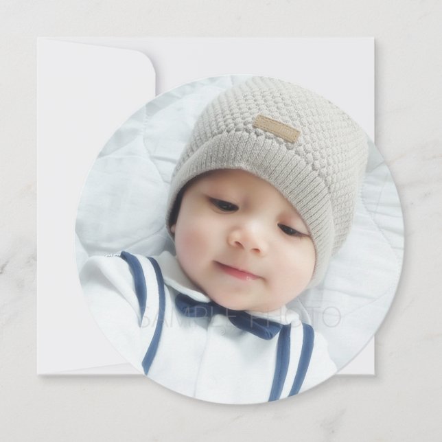 Geburtsankündigung mit dem Custom Newborn Baby Fot Ankündigung (Vorderseite)