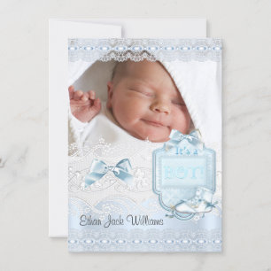 Geburtsankündigung Neue Baby Boy Foto Schuhe 2 Ankündigung