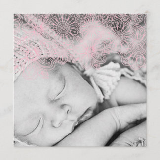 Geburtsankündigung von Fotos - Mädchen Ankündigung