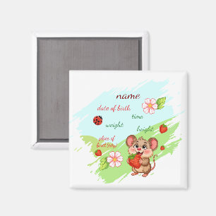 Geburtsankündigungsmagnet Magnet