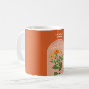 Geburtsblume Monat Oktober Geburtstag Tagetes Kaffeetasse