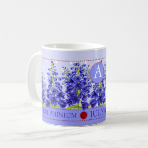 Geburtsblume und Edelstein Juli Klassischer Becher Kaffeetasse