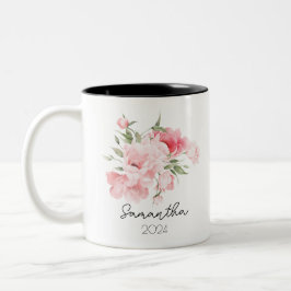 Geburtsblumen-Tasse Zweifarbige Tasse