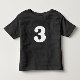 Geburtsdatum "3" kleinkind t-shirt