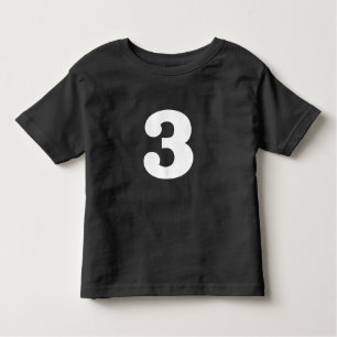 Geburtsdatum "3" kleinkind t-shirt