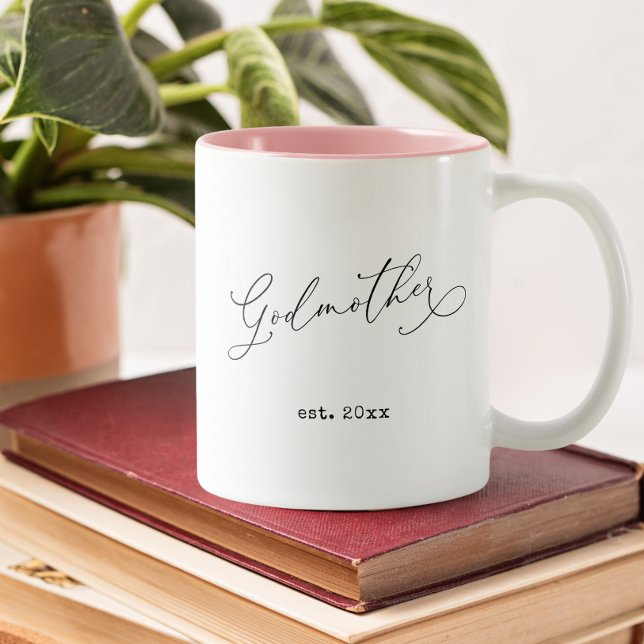 Geburtsdatum der Muttergesellschaft Zweifarbige Tasse (Von Creator hochgeladen)