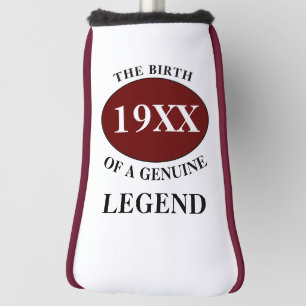 Geburtsdatum jedes Jahr Golf Headcover