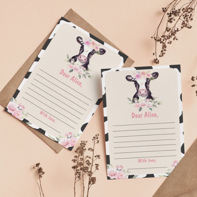 Geburtsdatum Kapsel-Merkkarte der Kuh Dankeskarte (Von Creator hochgeladen)