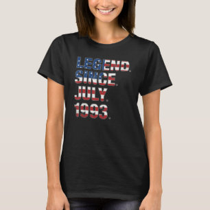 Geburtsdatum seit Juli 1993 US-amerikanische Flagg T-Shirt