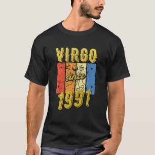 Geburtsdatum Virgo 1991 Zodiac-Zeichen T-Shirt