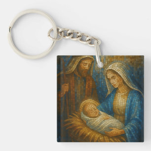 Geburtsfenstermosaik   Heilige Familie  Schlüsselanhänger