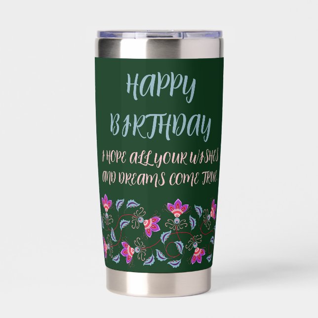 GEBURTSGESCHENK FÜR MAMA, VATER, SCHWESTER, SOHN,  THERMOBECHER (Vorderseite)