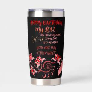 GEBURTSGESCHENK FÜR MAMA, VATER, SCHWESTER, SOHN,  THERMOBECHER