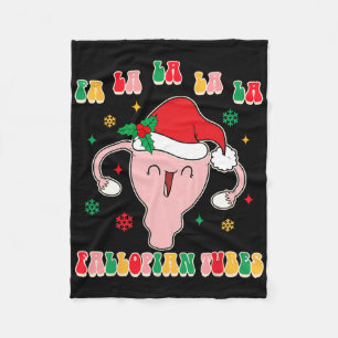 Geburtshelfer Hebamme Doula Weihnachten Fa La La L Fleecedecke