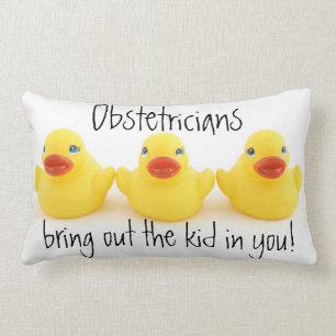 Geburtshelfer und Enten Lendenkissen