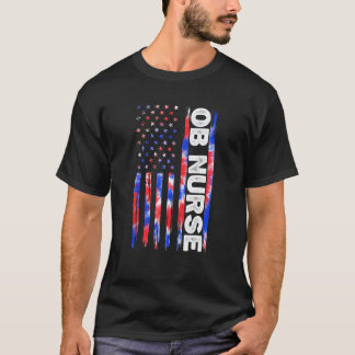 Geburtshilfe OB Krankenpfleger Tie Dye Amerikanisc T-Shirt