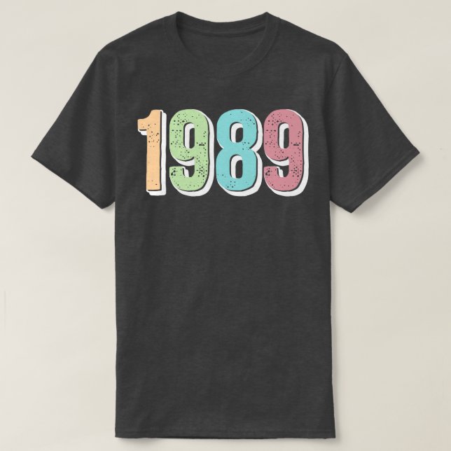 GEBURTSJAHR 1989 T-Shirt (Design vorne)
