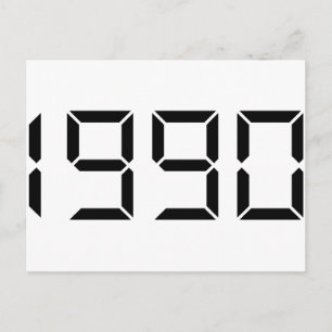 Geburtsjahr - 1990 - Geburtstag Postkarte