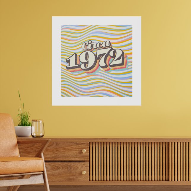 Geburtsjahr - Circa 1972 Poster (Wohnzimmer 2)