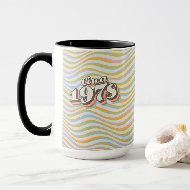 Geburtsjahr - Circa 1978 Tasse (Mit Donut)