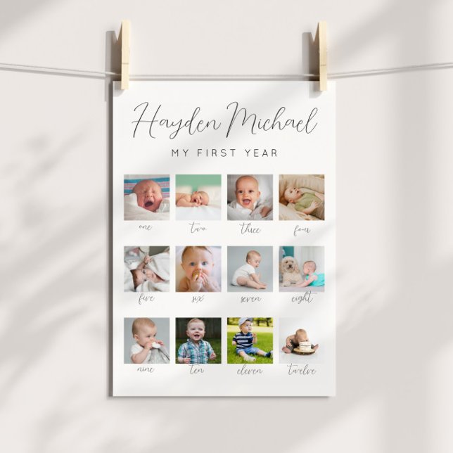 Geburtsjahr Foto-Zeichen Poster (Von Creator hochgeladen)