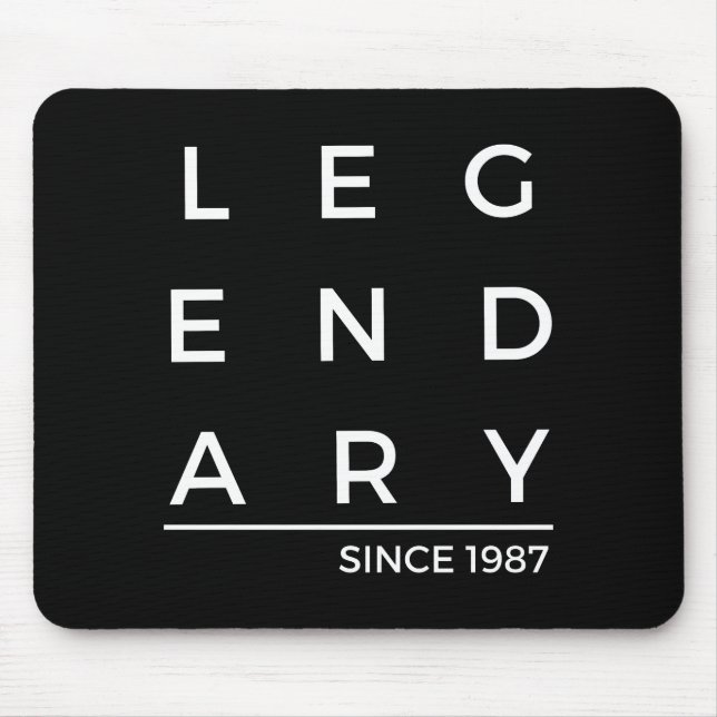 Geburtsjahr Legendär seit 1987 Mousepad (Vorne)