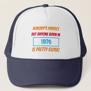 Geburtsjahr Lustig Niemand ist perfekt Geschenk  Truckerkappe