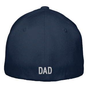 Geburtsjahr Papa Bestickte Mütze, Flexfit Blaue Ka Baseballkappe