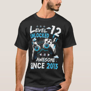 Geburtsjahrgang Jungen Stufe 12 Entsperrte 12 Jahr T-Shirt