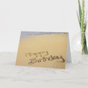 Geburtskarte: Alles Gute zum Geburtstag am Strand Karte