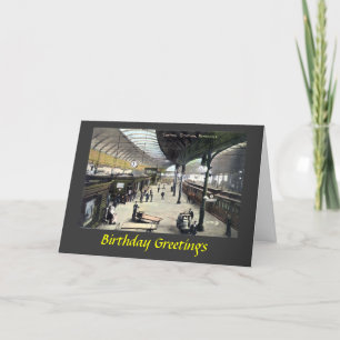 Geburtskarte - Bahnhof Newcastle-upon-Tyne Karte