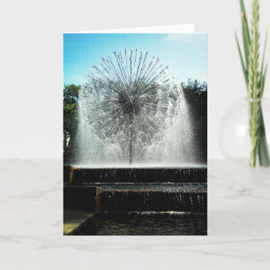 Geburtskarte "Dandelion Fountain" Karte