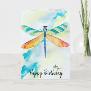 Geburtskarte der Dragonfly Karte