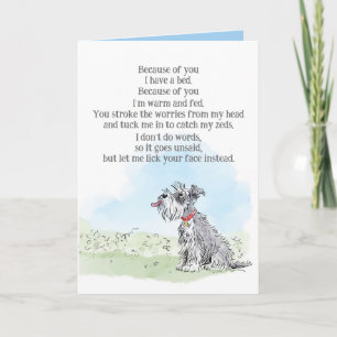 Geburtskarte des Hundes Karte