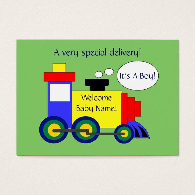 Geburtskarte des Zuges (Vorderseite)