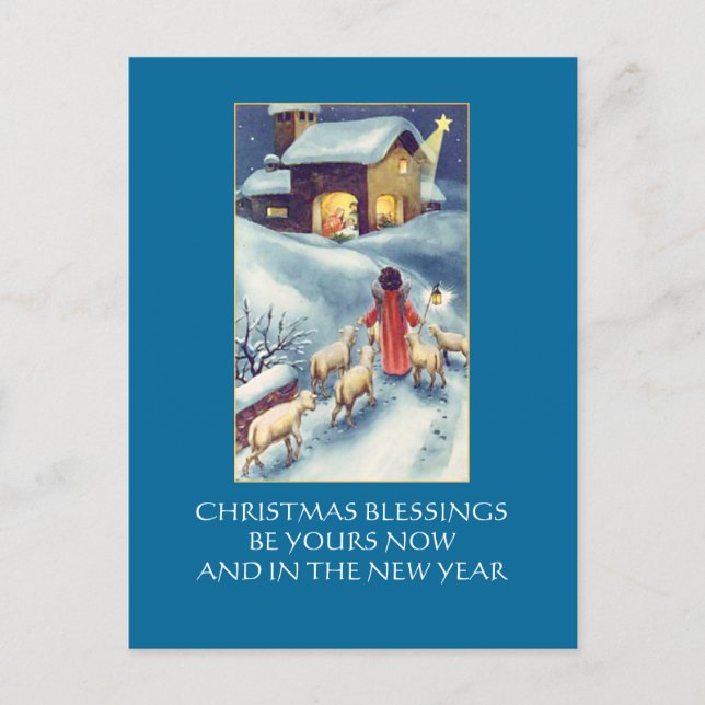 Geburtskarte Feiertagspostkarte (Vorderseite)