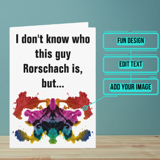 Geburtskarte für Psychologen oder Psychiater Karte