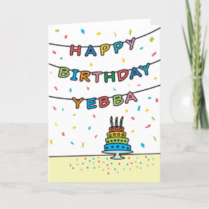 Geburtskarte für Yebba Karte