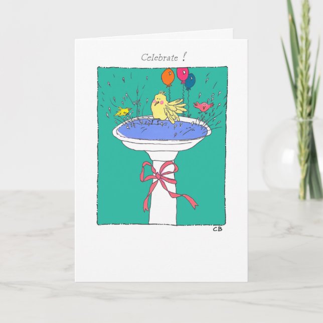 Geburtskarte "Hoppy" Karte (Vorderseite)