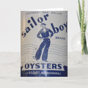 Geburtskarte "Sailor Boy Oysters" Karte