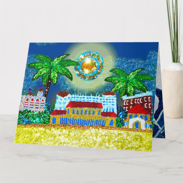 Geburtskarte | Sequin Beach, Sydney Australien Karte (Vorderseite)