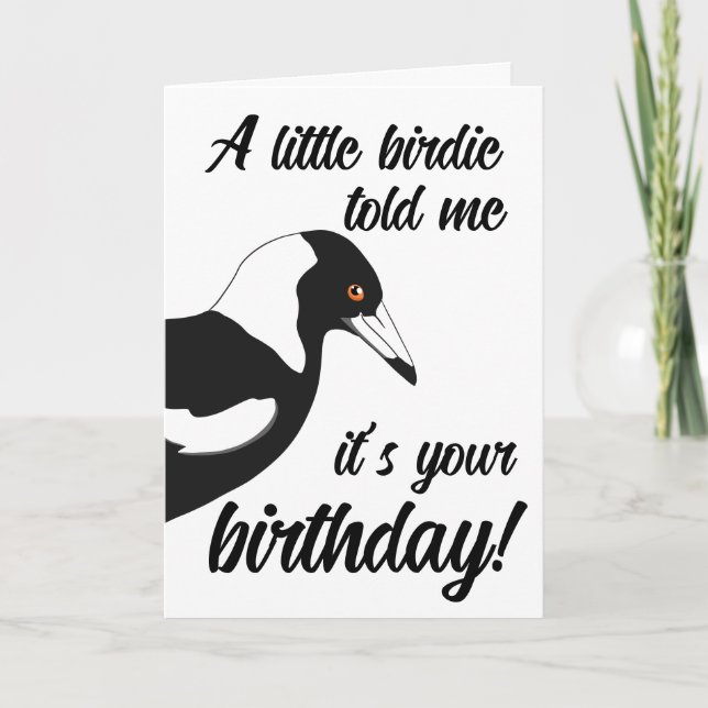 Geburtskarte von Little Birdie Karte (Vorderseite)
