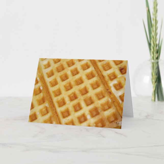 Geburtskarte "Waffle" Karte (Vorderseite)