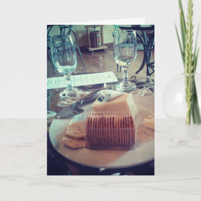 Geburtskarte "Weinprobe" Karte (Vorderseite)