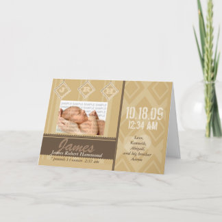 Geburtskarten für Babyinitials Ankündigung